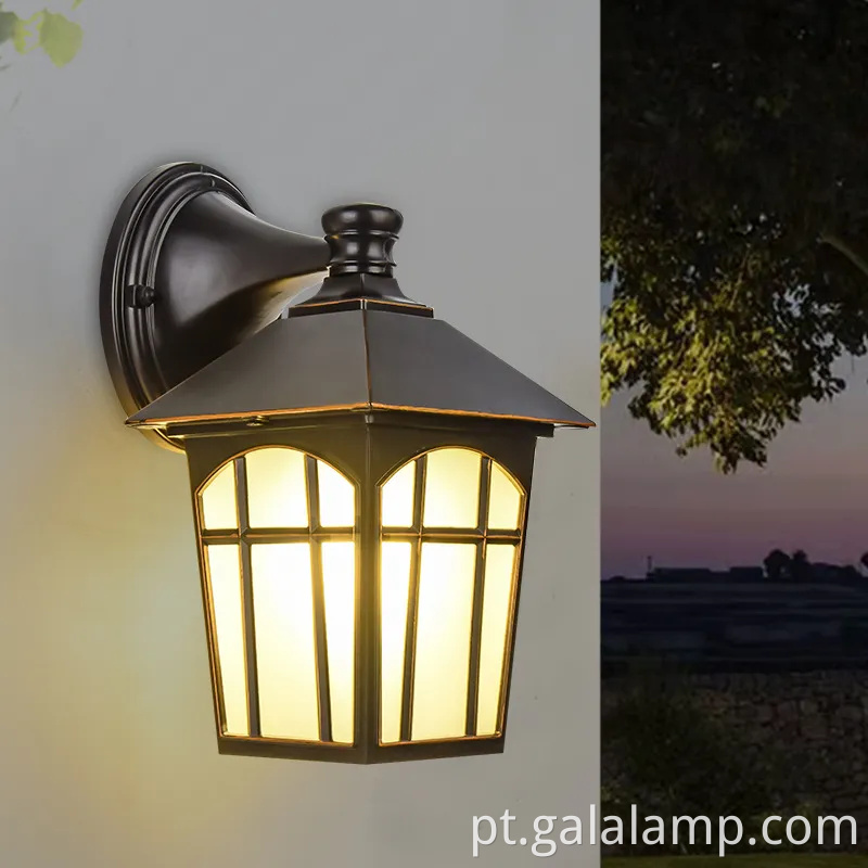 Lâmpada de parede LED à prova d'água ao ar livre elegante para corredores